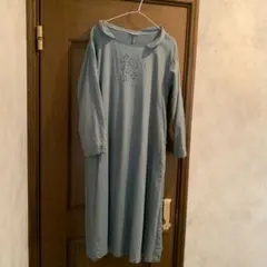 サマンサモスモス刺繍入りロングワンピース