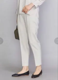 BY ダブルクロステーパードパンツ　M 白　セットアップ可能