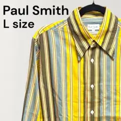 Paul Smith ポールスミス 長袖シャツ マルチカラー ストライプ L
