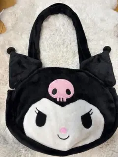 サンリオ クロミ フェイス型 ボア トートバッグ ぬいぐるみ バッグ