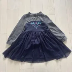 アナと雪の女王　エルサ　ドレス　ワンピース　120cmチュールワンピース　長袖