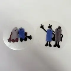 スシロー　パペットスンスン　コラボ　クリアピック　2個　ゾンゾン　ノンノン