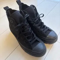 厚底コンバース 黒 converse 22.5cm ハイカット