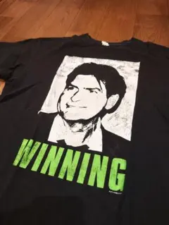 Charlie Sheen WINNING Tシャツ ブラックのサムネイル