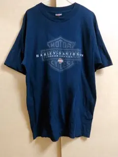 当時物 約30年前購入 ハーレーダビッドソン バックプリント付 Tシャツ