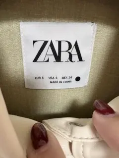 zara フェイクレザー　シャツ　ジャケット