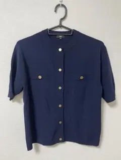 PLST UVカットレーヨンブレンド半袖カーディガンのサムネイル