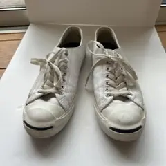 コンバース converse ジャックパーセル　白　レザー