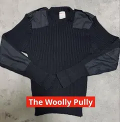 【激レア】The Woolly Pullyミリタリー黒 リブニットセーター L
