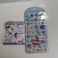 はぴだんぶい　コットンパフィシール サンリオ シールフレーク 15個入り