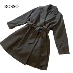 ROSSO ロッソ　ロングコート　ベルト　ダークグレー　ウール　アーバンリサーチ