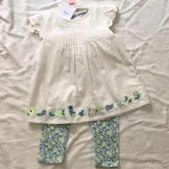 刺繍チュニック & レギンス セット〈マークス&スペンサー〉新品