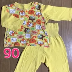 90cm アンパンマン パジャマ 腹巻付き ズボン 長袖カットソー