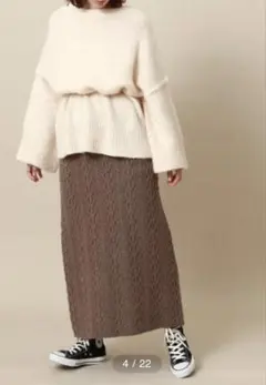 【美品】Another Edition ニット　セーター　オーバー　ホワイト