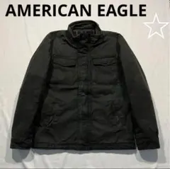 AMERICAN EAGLE オイルドコットン ジャケット ネルシャツライナー