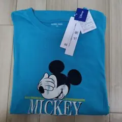 【新品】GLOBAL WORK ミッキー Tシャツ 160　青