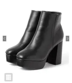 【GRL】厚底チャンキーヒールショートブーツ