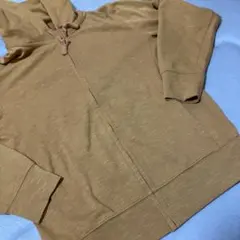 UNIQLO エアリズム　オレンジ　綿素材パーカー Mサイズ