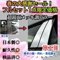 カローラルミオン 10p フルセット 日本製最高級超鏡面ステンレスピラーパネル カローラルミオン 10p フルセット 日本製最高級超鏡面ステンレスピラー