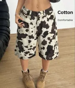 SHEIN 牛柄 ハーフパンツのサムネイル