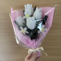モールフラワー　チューリップ花束　枯れないお花　ハンドメイド