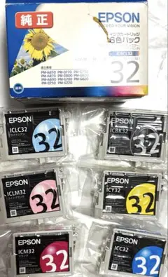 EPSON IC6CL32 インクカートリッジ 純正 6色　エプソン　プリンター