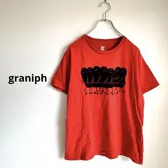 graniph グラニフ キャラクターグラフィックTシャツ オレンジブラウン M