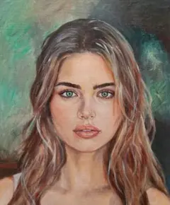 油彩画 女性の肖像 人物画#12 F8号 油彩画 大きな女性 人物画#5 油絵 F8 8号 油彩画 女性の肖像 8号 油絵 F8 絵画