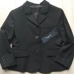 新品 20790円★コムサデモード 黒 上質 ウール 裏地付 ジャケット 110