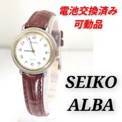 SEIKO ALBA メンズ 電池ベルト交換済み可動品D-95 - メルカリ