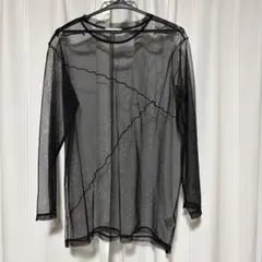 PAGEBOY メッシュ ブラック トップス Fサイズのサムネイル