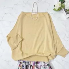 アナイ ANAYIニット プルオーバー アンゴラ混 ドルマンスリーブ