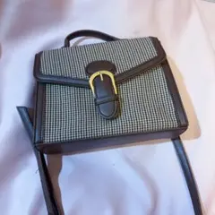 INGNI ブラウン 千鳥柄 ショルダーバッグ