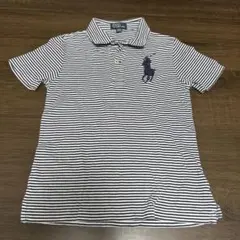 ポロラルフローレン　ポロシャツ　7 130㎝　ビッグポニー ボーダー