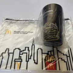 【新品未使用】マクドナルド マンハッタンポーテージ ポーチ ロングカップセット