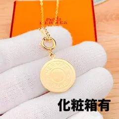 美品 レア HERMES セリエ くり抜き ネックレス エルメス 喜平 109 