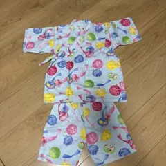 キッズ　甚平セット 女の子　120サイズ 水風船柄