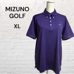 美品♡ミズノ ゴルフ 半袖ポロシャツ XL ワンポイントロゴ スポーツ 男女兼用