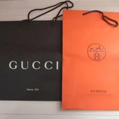 紙袋　グッチ　エルメス