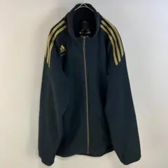 adidas アディダス ジャージ アウター ３本ライン フリース XO 古着
