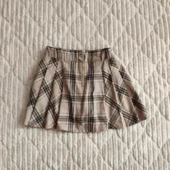 チェック柄プリーツスカート 120