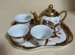 中国茶器セット（急須・茶碗・トレイ）