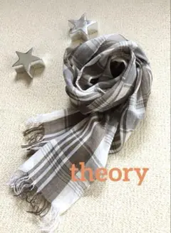 theory ☆チェック柄ストール