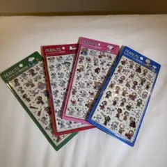 PEANUTSスヌーピー 3D ボンボンドロップシール 4枚