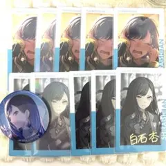プロセカ　白石杏　エピカ　ノーマル 箔押し 缶バッジ　セット