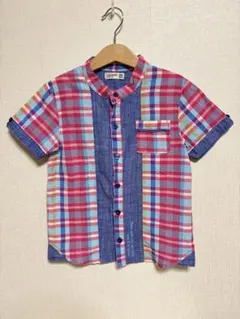 RAG MART 半袖チェックシャツ 120cm