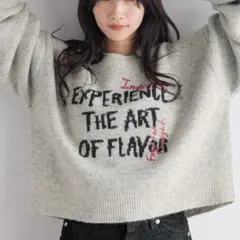 LOWRYS FARM ショートロゴニットプルオーバー