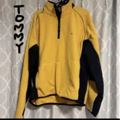 TOMMY HILFIGER 黄色 イエロー フリース 秋冬 ボア ハーフジップ