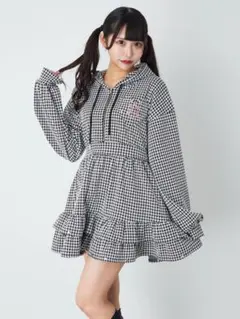 Re♥twinkle カットワンピース 千鳥柄