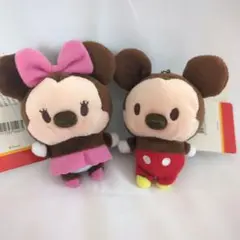 新品☆ミッキー&ミニー♡ファスナーポケット付きボールチェーンマスコット
